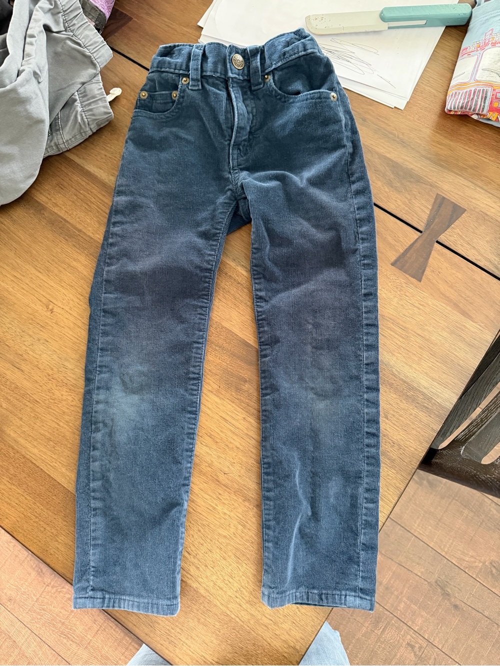 Crewcuts J.Crew Boys Blue Corduroy Pants Size 5 Casual Slacks Bottoms